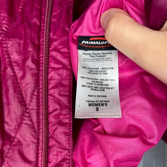 Patagonia Nano Puff Magenta Diamond Quilted Vest Small - Picture 8 of 9